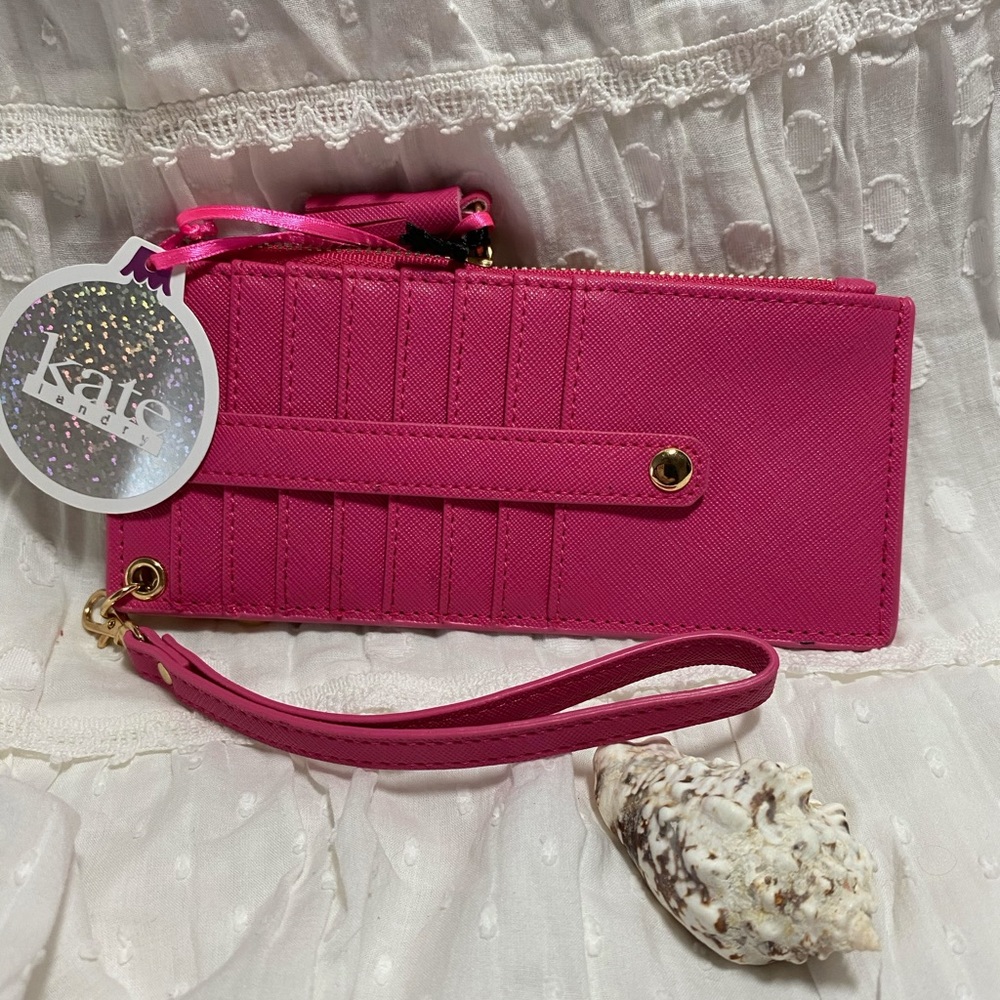 NWT $firm$ Kate  L Pink credit card RFID organizer